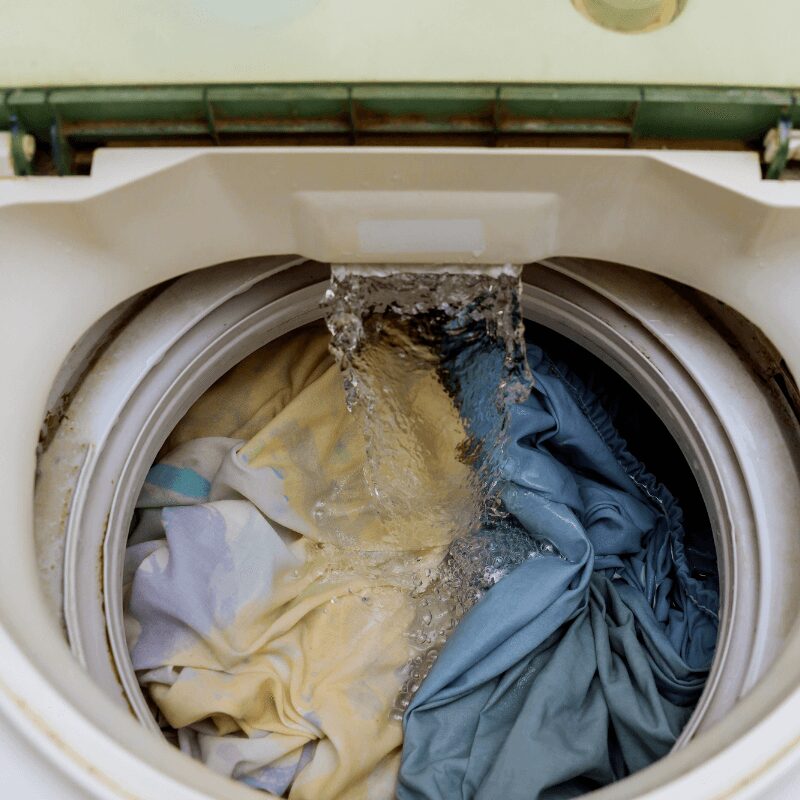 view of the washing machine drum